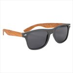 Dark Gray Frames with Bamboo Look Temples Side